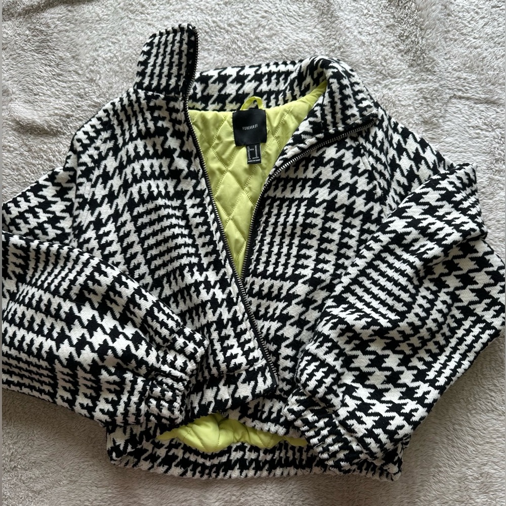 Black & White Bomber Jacket